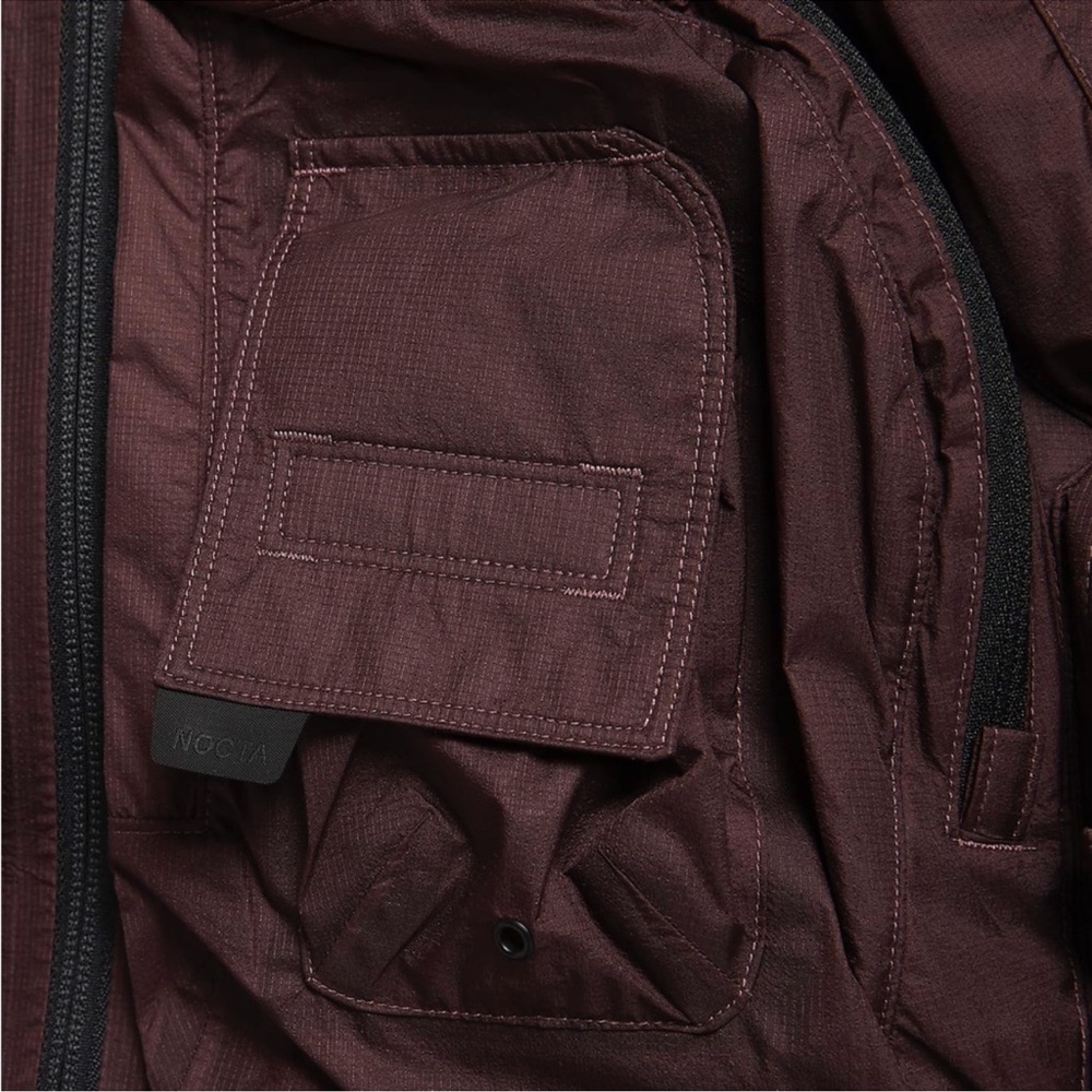 Nike X NOCTA Men's Drake Deep Pockets Track Jacket Dark Wine Size S - Picture 4 of 16